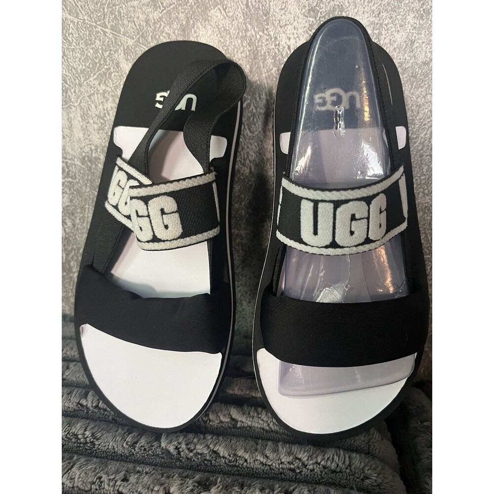 UGG Kids Black Slingback Sport Sandals Slides Youth Size 1 NEW No Box